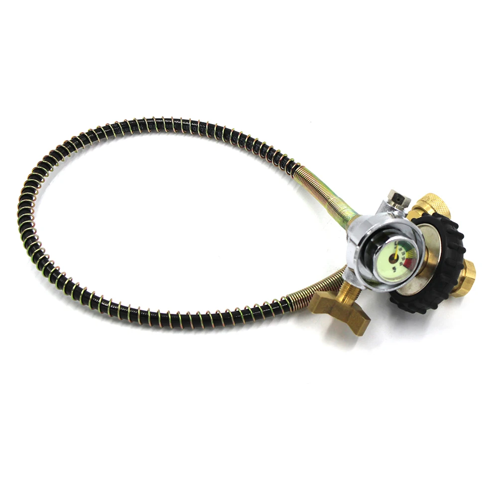 

PCP Scuba Diving Valve CO2 Filling Valve Air Inflation Refill Adapter Small Size filling Station G5/8 Male Carbon Fiber Cylinder