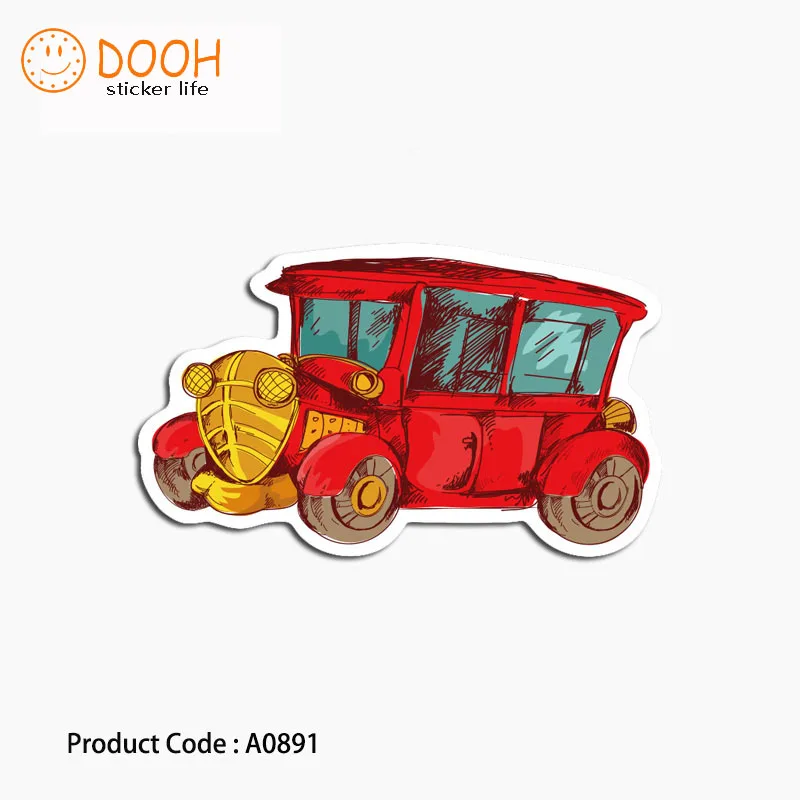A0873 ملصقا مهرج فتاة النحس الأب ابنه حافلة النمر حقيبة كمبيوتر محمول الغيتار الأمتعة DIY دراجة التزلج لعبة HZ 30