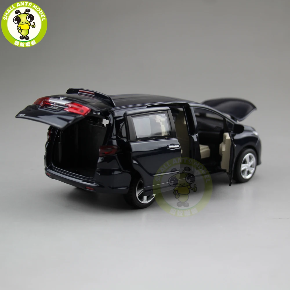 1/32 JACKIEKIM Odyssey MPV литая под давлением Металлическая Модель автомобиля игрушки для детей Детское звуковое освещение Вытяните назад подарки коллекция хобби