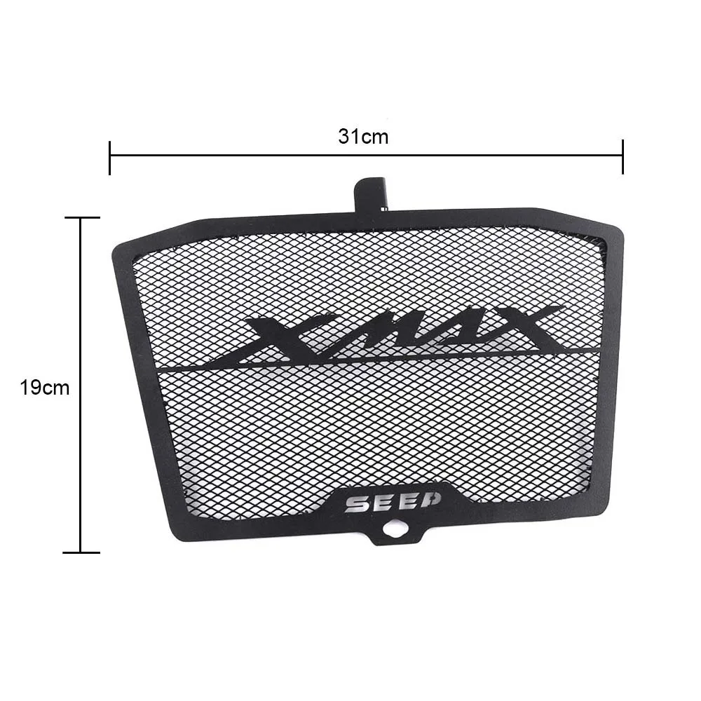 Nrpfell Protector Cubierta del Protector del Radiador de Acero Inoxidable de la Motocicleta para Xmax 125 X-MAX 250 Xmax 300 X-MAX 400 2017-2019 de la Rejilla del Radiador