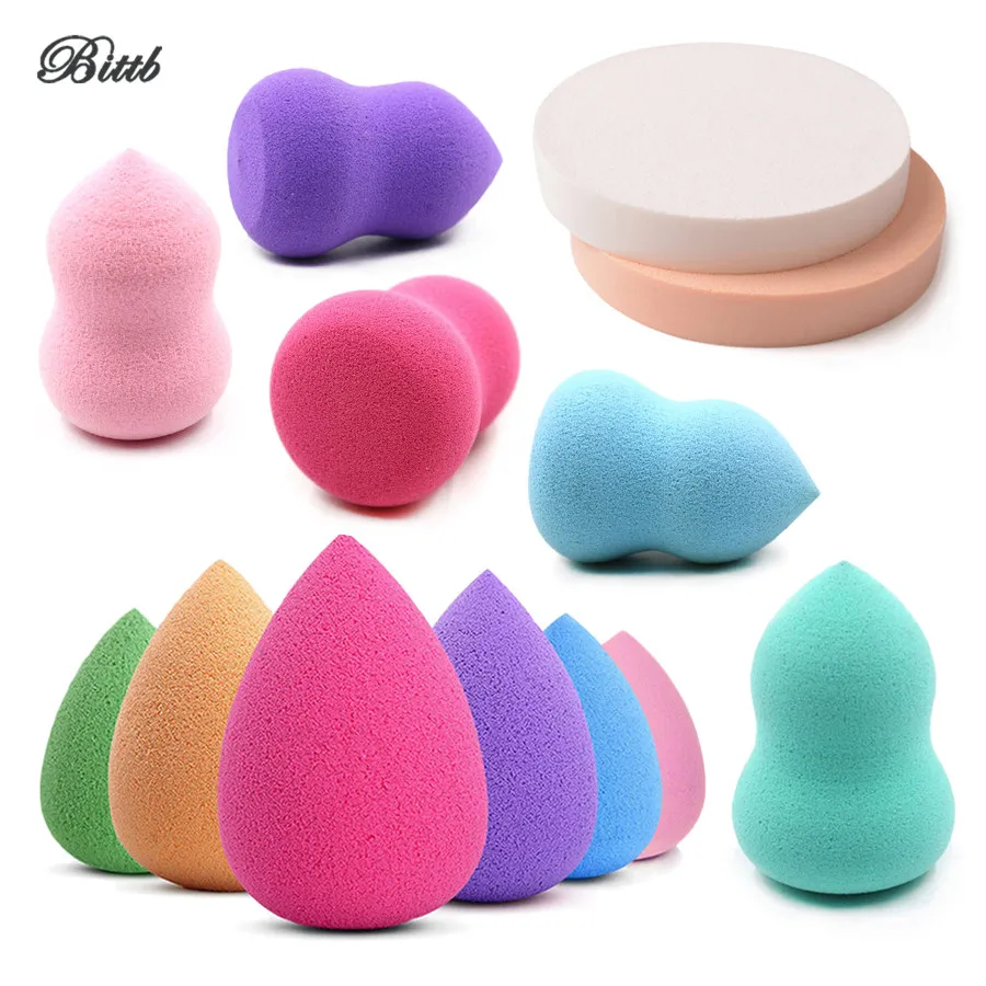 

Bittb 2Pc Makeup Sponge Soft None Latex Sponge Grow Bigger Powder Puff Dry Wet Cosmetic Puff Beauty Essential Foundation Sponges