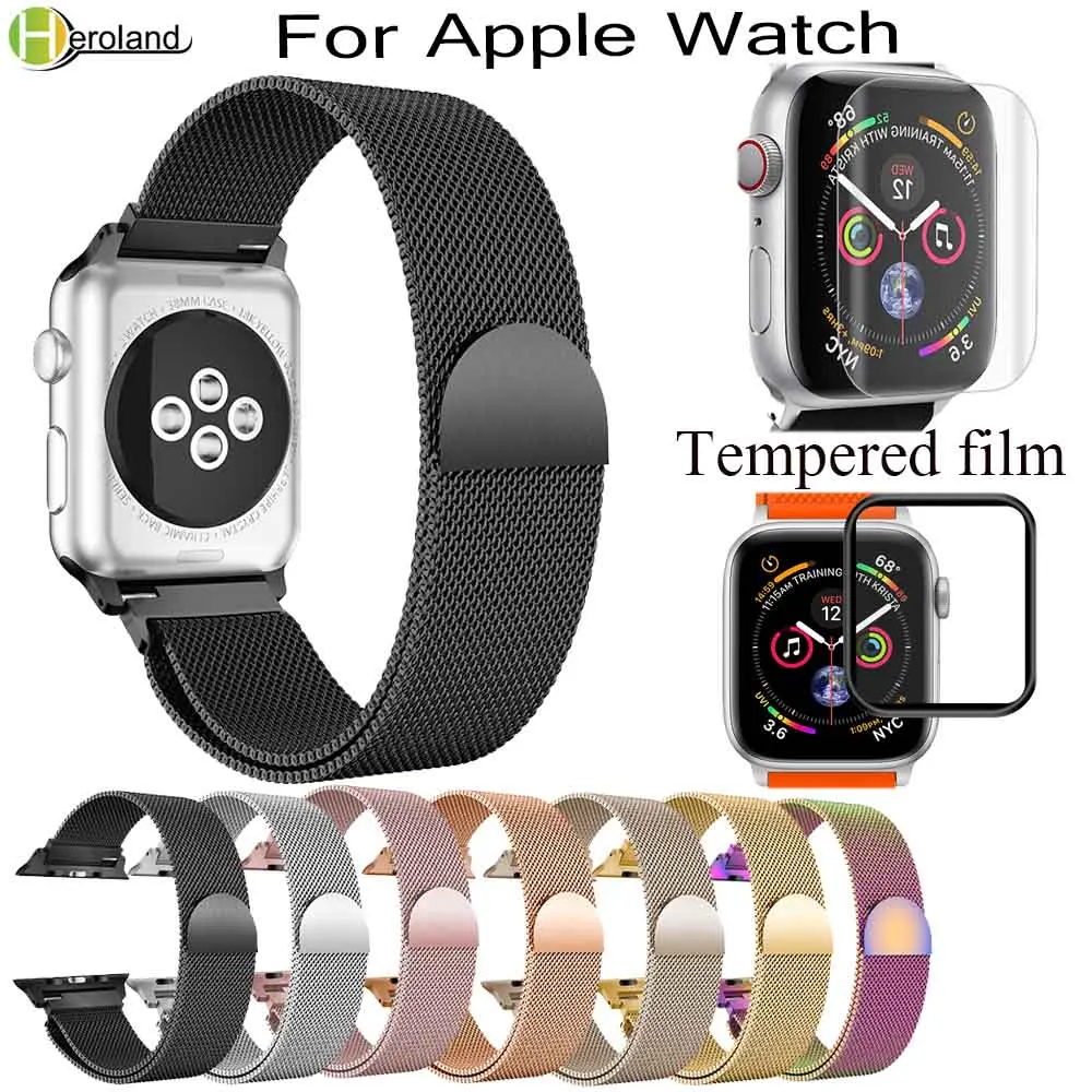 Ремешок для часов Milanese из нержавеющей стали Apple Watch 1/2/3 42 мм 38 40 44 мм|Ремешки часов| |