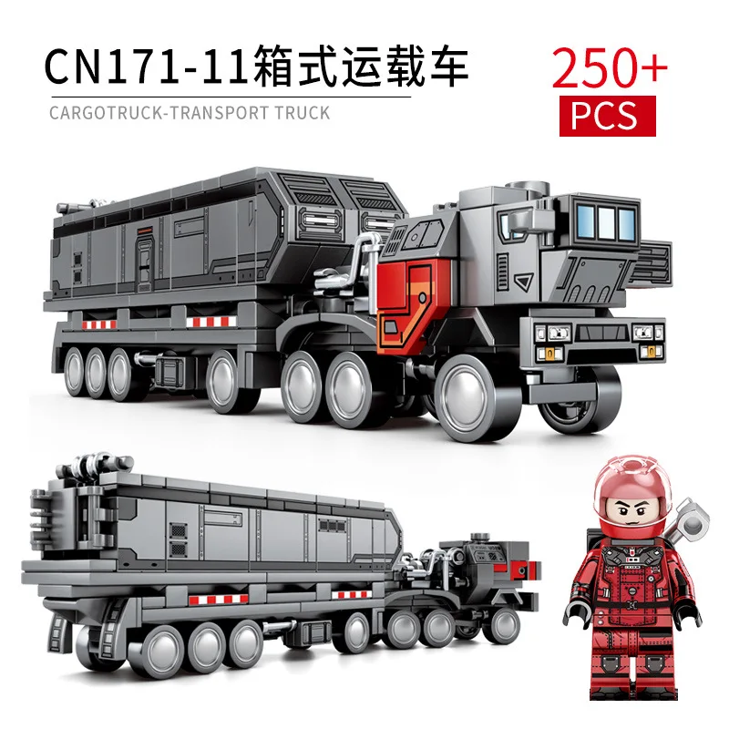 

250pcs Children's building blocks toy Earth wandering Compatible Legoingly technic city Earth Box truck DIY figures Bricks gifts