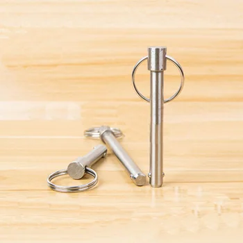 

1pcs M8 Double wave beads Spring lock Fixed pin diameter 8mm Springs extruded Ring ball head locking stainless steel 10-100mm L