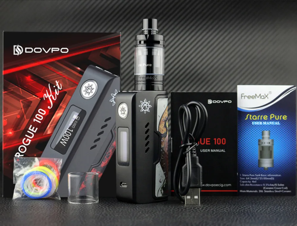 С. dovpo Rogue 100 электронные сигареты kit Вт электронной 18650/26650 mod поле VAPE комплект