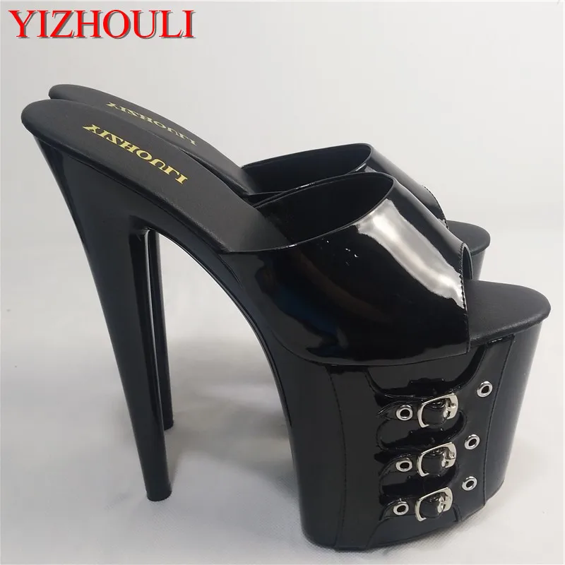 20cm Fashion is a special sale of hot summer style, leather belt buckle and slippers, stage sexy banquet, fine sandals