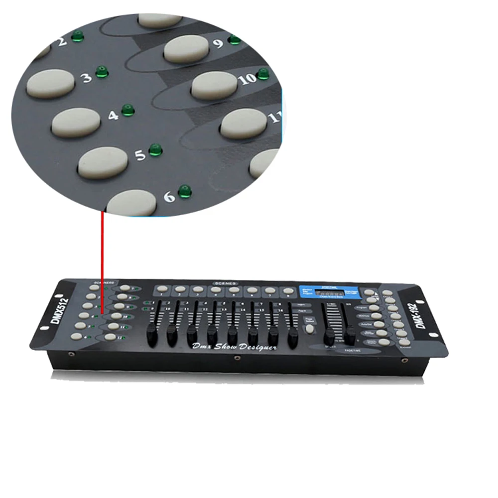 Беспроводной консольный контроллер DMX 512 светильник с движущейся головкой 192