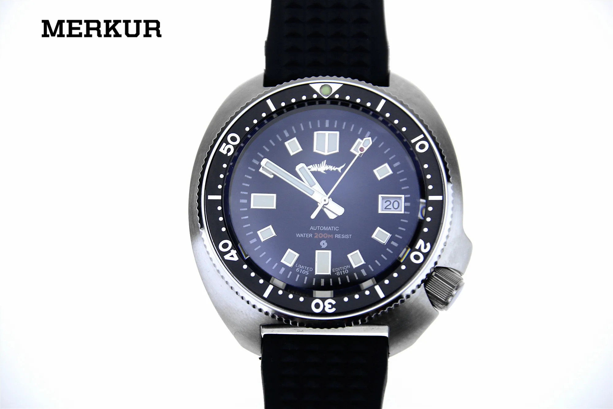 

6105-8110 Ceramic Bezel SHARKEY NH35 Tuna Diver Automatic wrist Marine Master Skx007 Padi watch Mens Turtle Vintage Diver Watch