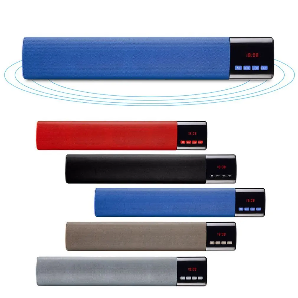 

B28S Clock Wireless Bluetooth Speakers Double Speakers Subwoofer Mini Wireless Audio LED Display Clock Radio Frequency
