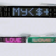 Перезаряжаемая лампа для обуви, светодиодный дисплей, маленький электронный монохромный гибкий нагрудный лист, светящийся текст, буквы, для монтажа, мягкий экран