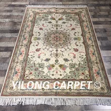 Yilong 4'x6' handknotted яркие цветы турецкий стиль Восточная гостиная вязаный шерстяной коврик ручной работы(WY2085S4x6