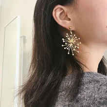 KingDeng, большие золотые серьги для женщин, аксессуары-снежинки, Золотые серьги, модные темпераментные деловые серебряные жемчужные ювелирные изделия