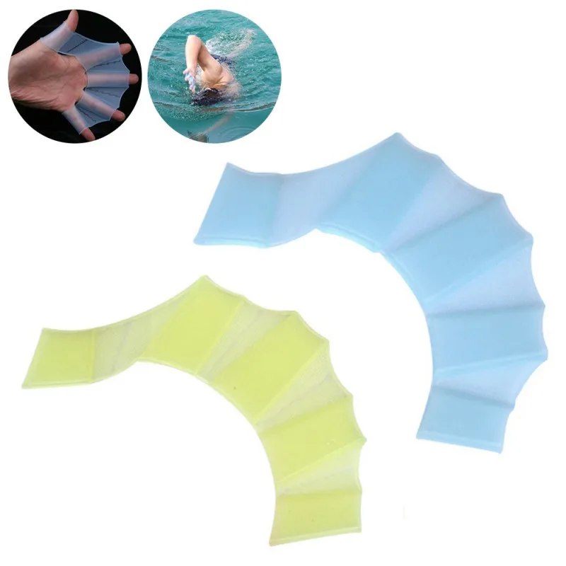 Новые перчатки для плавания силиконовые ласты материал Пальма перепончатая ладонь летающая рыба для взрослых Детские плавники для рук _