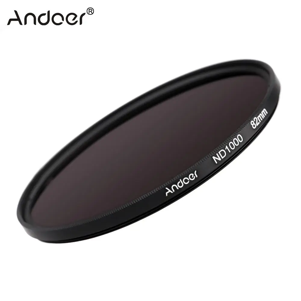 

Andoer 82mm ND1000 10 Stop Fader Neutral Density Filter for Nikon Canon DSLR Camera