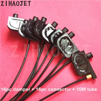 

DX4 DX5 uv ink damper small with screw nut O ring connector 16X + 10 meter 8 lines UV ink pipe 3X2MM 3X1.8MM printer parts