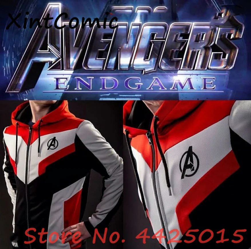 Avengers Endgame Quantum Realm Jacket Sweatshirt Advanced Tech Hoodie Cosplay Costumes Double layer fabric Original edition