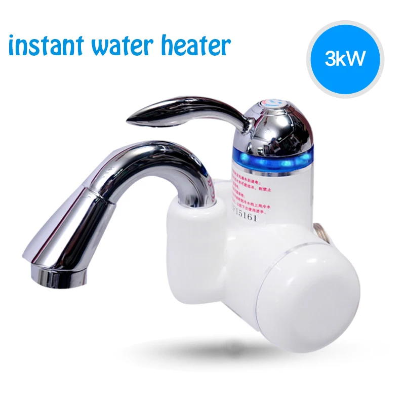 

3000W Thermal Fast Safe Save Energy Electric Water Heater with 3C Side Rotary Faucet Elbow Easy Freestanding Water Heating Tool