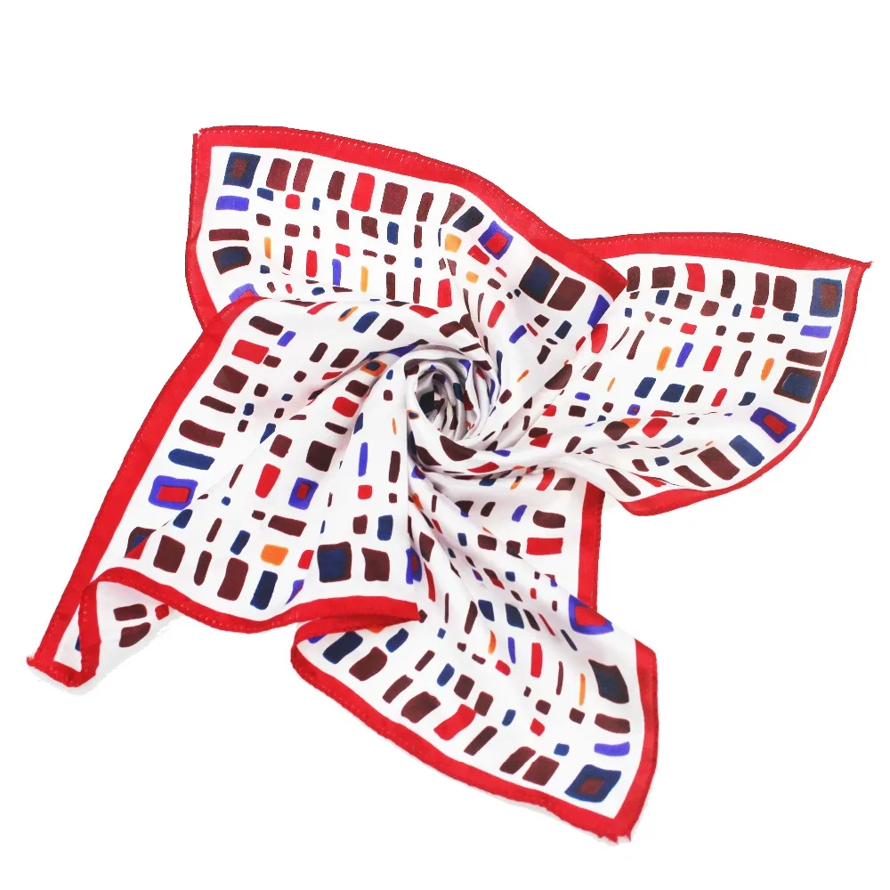 Sciarpe Di Seta Donna 6 Pezzi - Foulard 50x50 Cm In Poliestere Setoso Per Tutte Le Stagioni - Foto 9