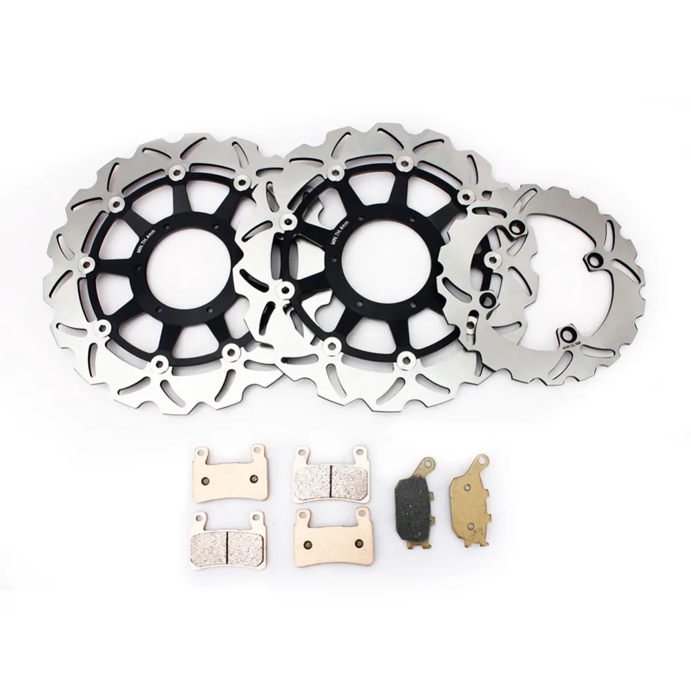 

BIKINGBOY for Honda VTR 1000 SP1 RC51 00 01 VTR 1000 SP2 RC51 02-07 Front Rear Brake Disks Discs Rotors Brake Pads Wave Set