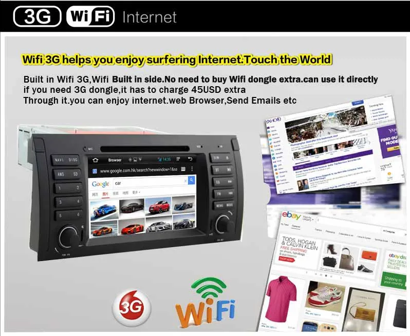 Flash Deal In Stock 7"HD IPS Android 9.0 Car radio dvd for BMW E53 X5 GPS Navigation with Wifi 3G Bluetooth Radio Steering wheel Control 6