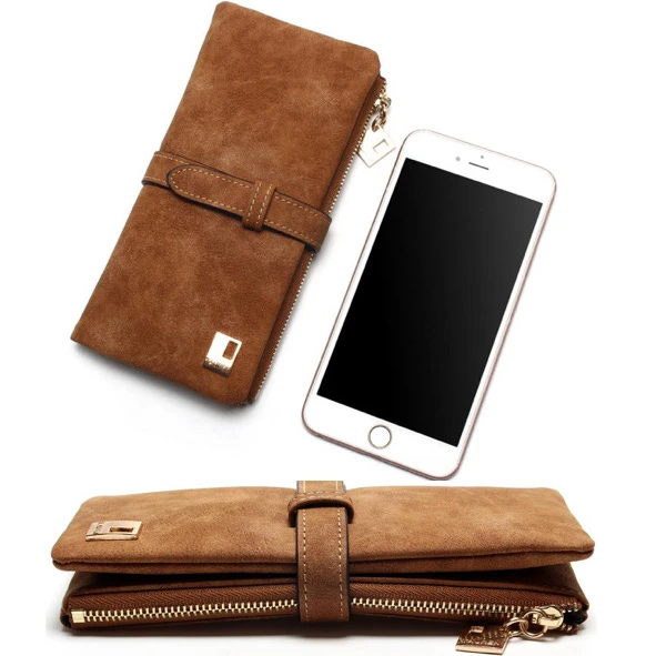 Women's Rugged Zipper Wallet (Cruelty Free Leather)