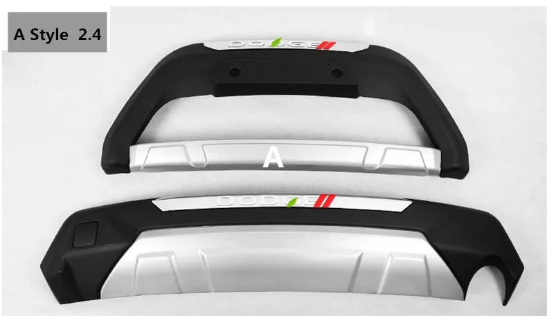 

For Dodge Journey 2013.2014.2015.2016.2017 Auto BUMPER GUARD High Quality Brand New ABS Guard Plate Front+Rear Car Accessories