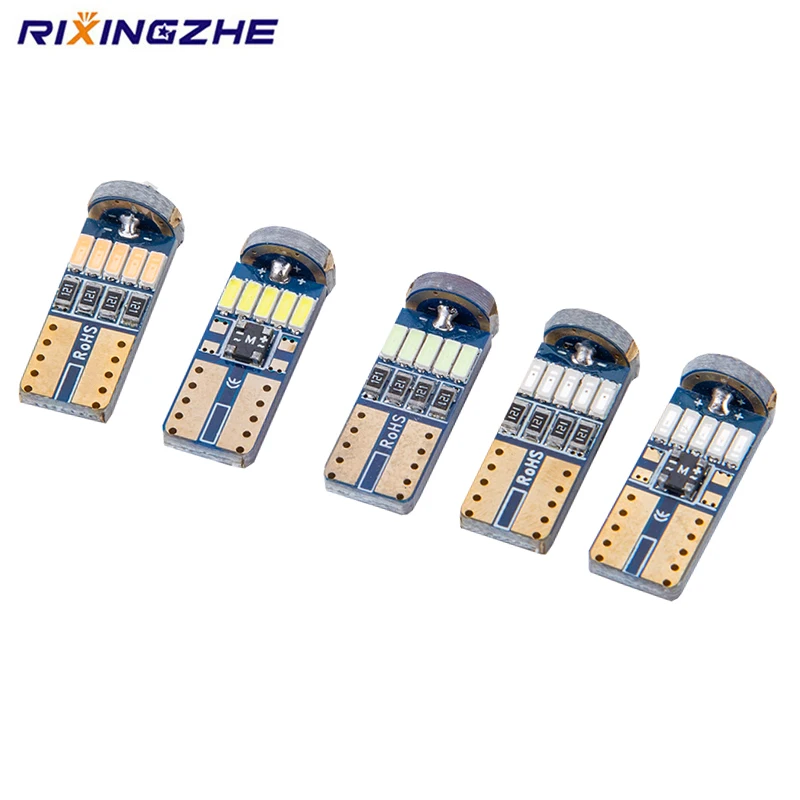 RXZ 10 шт. T10 светодиодный W5W светильник 3014 SMD 168 194 автомобильные аксессуары лампа для