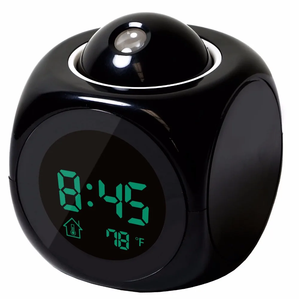 1 x Alarm Clock Multifunction Digital LCD Voice Talking LED Projection
