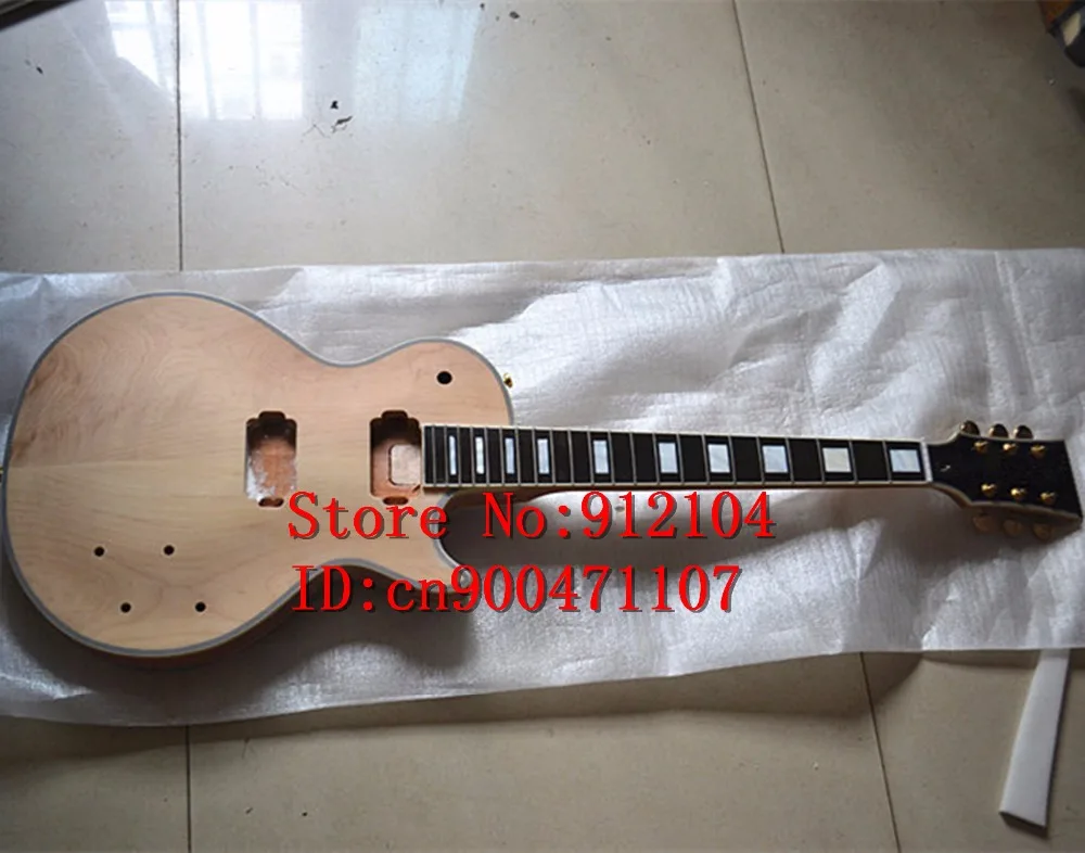 

new Big John semi-finished electric guitar with ebony fingerboard super thick neck free shipping F-1821