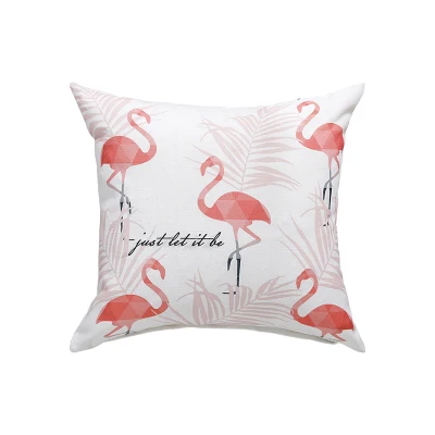 Нордический стиль декоративная подушка для дома обложка Розовый фламинго Золотой ананас геометрические подушки Чехол наволочка для дома Декор 43x43 см - Цвет: C