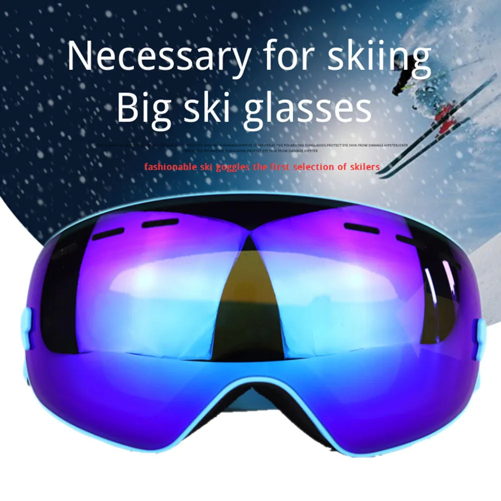 Для мужчин и Для женщин лыжные очки Для мужчин Для женщин сноуборд очки для Лыжный Спорт УФ-защита снег Лыжный Спорт очки Анти-туман лыжная