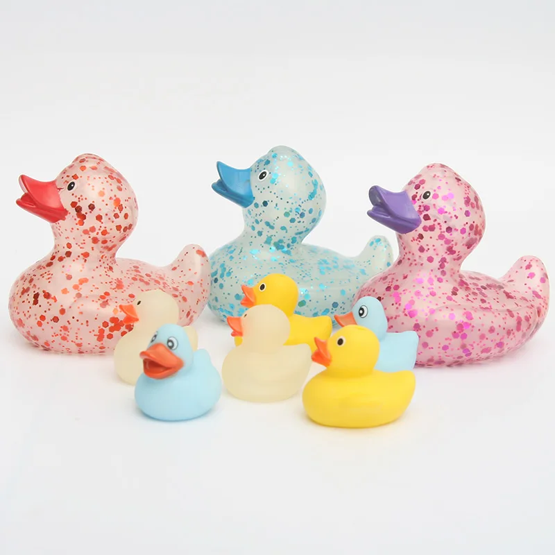 9pcs Rubber Duck Bath Toys Baby's favorite creative modeling floating ducks gift for girl and boy squeeze-sounding dabbling toy 9pcs Rubber Duck Bath Toys Baby's favorite creative modeling floating ducks gift for girl and boy squeeze-sounding dabbling toy
