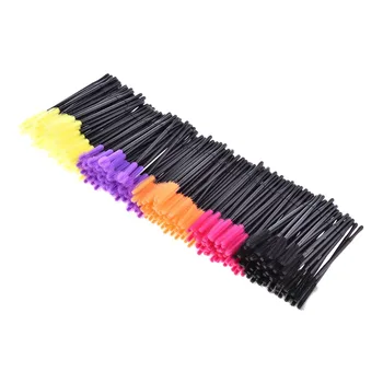 

50Pcs/Pack Silicone Disposable Eyelash Brush Comb Mascara Wands Brushes Individual Applicator Eyelash Extension Kit Makeup Tool