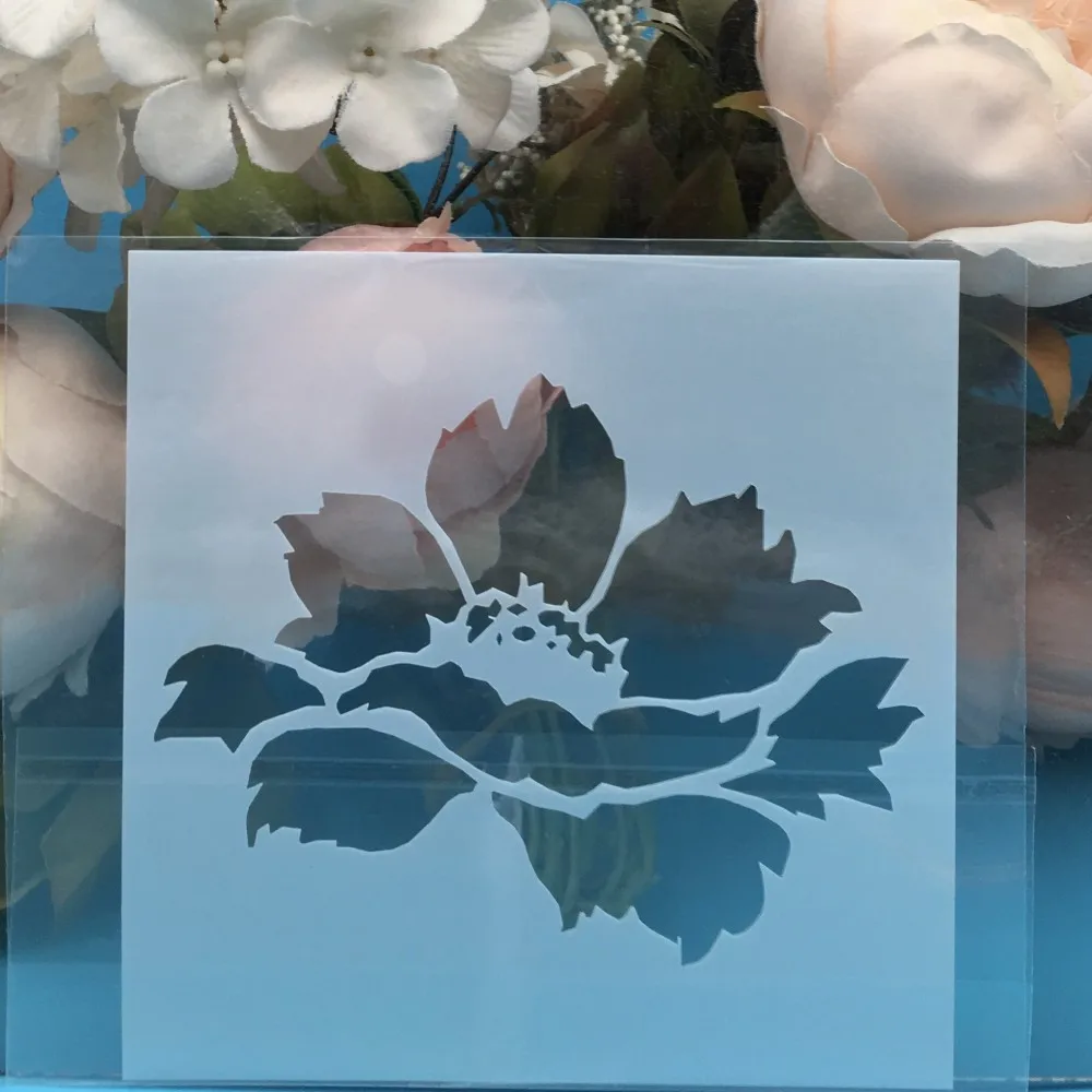 

5inch Flower Design 95 DIY Layering Stencils Wall Painting Scrapbook Coloring Embossing Album Decorative Card Template