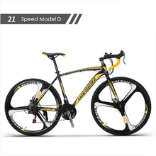 New brand font b carbon b font steel frame 700C wheel 21 27 speed disc brake