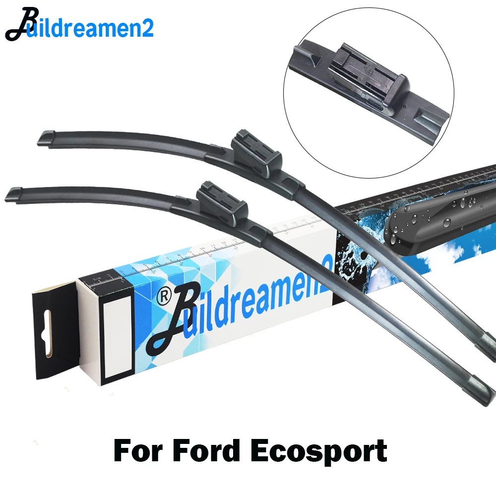 Buildreamen2 автомобиль стеклоочистителя для Ford EcoSport 2003- Авто ветровое стекло резиновые стеклоочистители автомобильные аксессуары