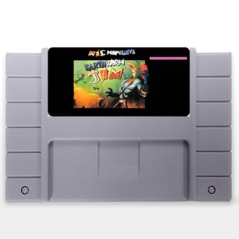 

Earthworm Jim English language 16 bit Big Gray USA Version Game Card For NTSC Game Player