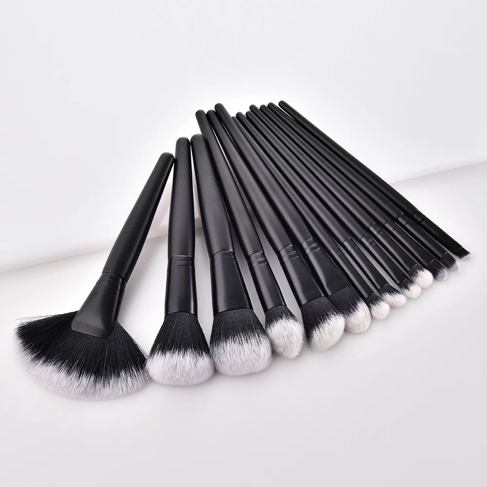

GUJHUI 13PCS Wooden Makeup Brushes Sets Tools Foundation Cosmetic Eyebrow Eyeshadow Make up Brushes Sets pinceaux maquillage