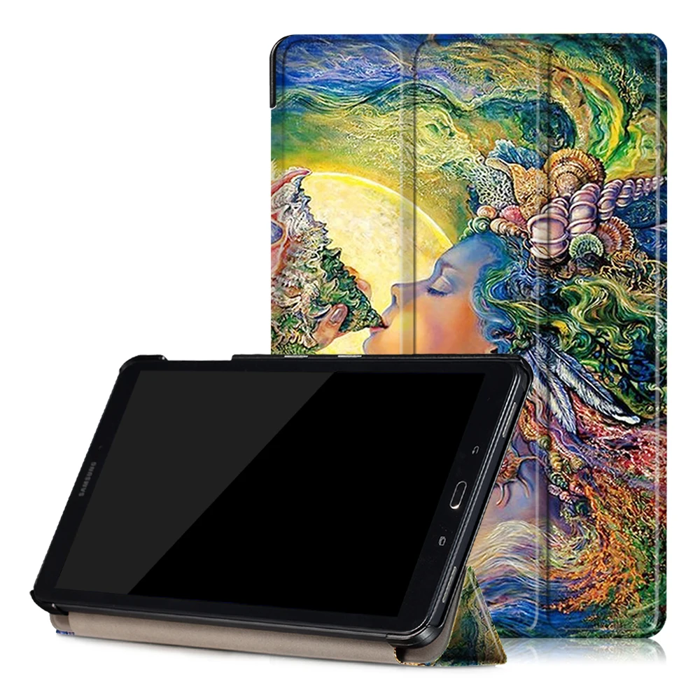 Tablet Pc Case Pu Leather Cute Case Folio Stand Cover For Samsung