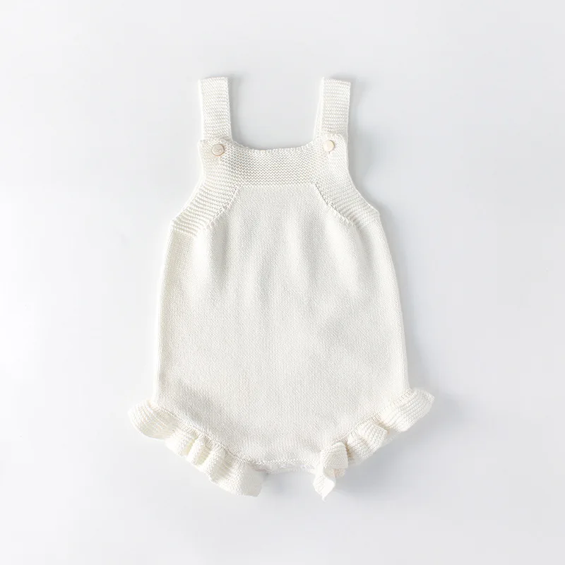 Одежда для маленьких девочек осенний детский вязаный комбинезон, комплект для новорожденных девочек, кардиган для мальчиков, свитер детский комбинезон хлопок