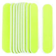 10 قطعة/الوحدة ملفات الفلورسنت مسمار بوف الرملي كتلة عازلة لمسمار البولندية باديكير مانيكير ساندر الإسفنج مسمار الملفات أداة SA849(China)