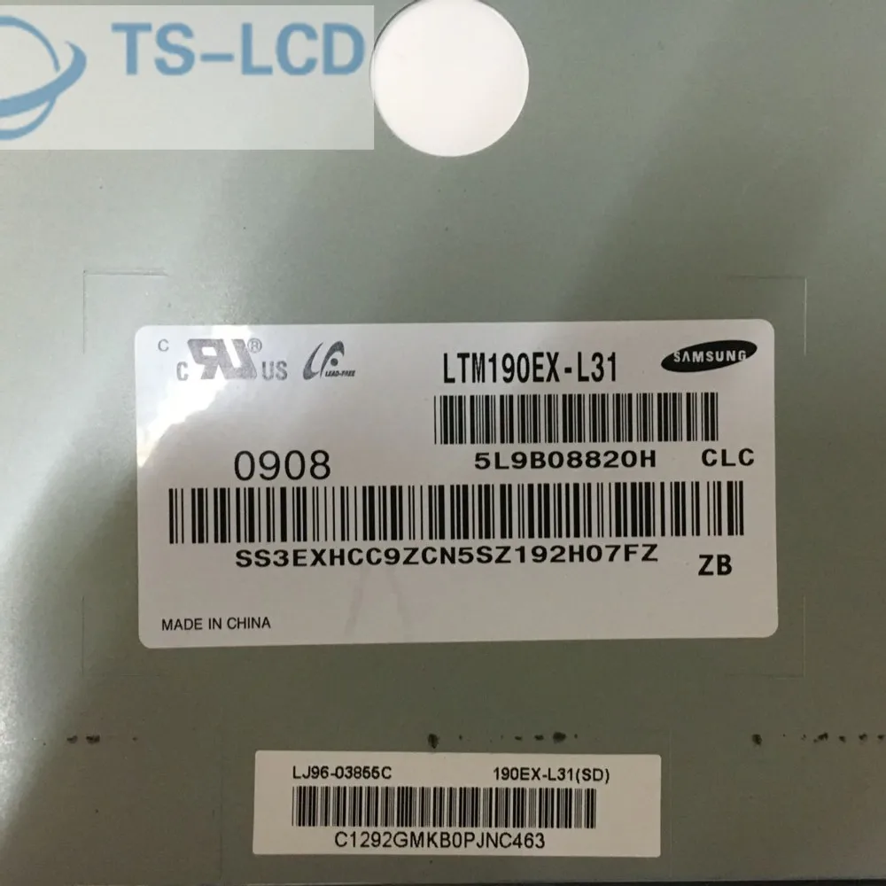 LTM190EX-L31 LTM190EX L31 качественные испытания 19,0 "дюймовый бренд A + ЖК-панель гарантия 12 месяцев