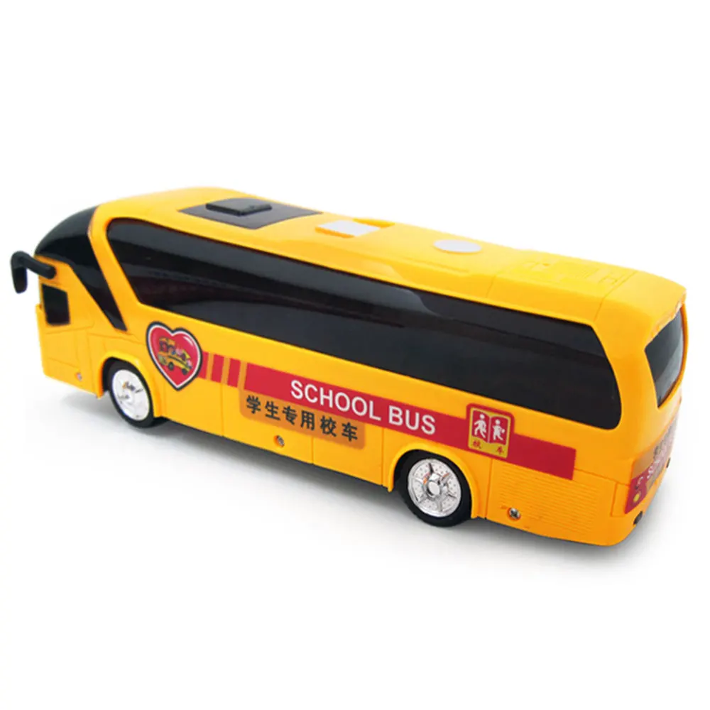 Электрический автобус модель автомобиля желтый свет моделирование хобби игрушка автомобиль пластик культивировать интерес интеллект Diy подарок