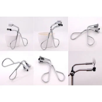 

Mini Eyelash Curler with Silicone Refill Pads Make Up Tools for Women Girls 669