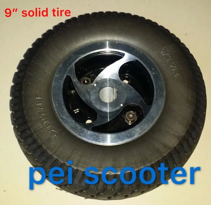 

9 inch 9x3.50-4 solid tyre for transaxle motor mobility scooter tyre kit phub-160