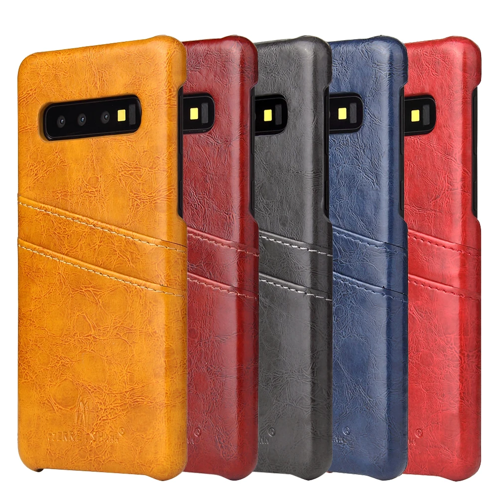 Fierre Shann бренд для samsung Galaxy S10 плюс Чехол Искусственная кожа чехлы для телефонов с рисунком масло и воск карты карманный Сверхтонкий чехол-накладка