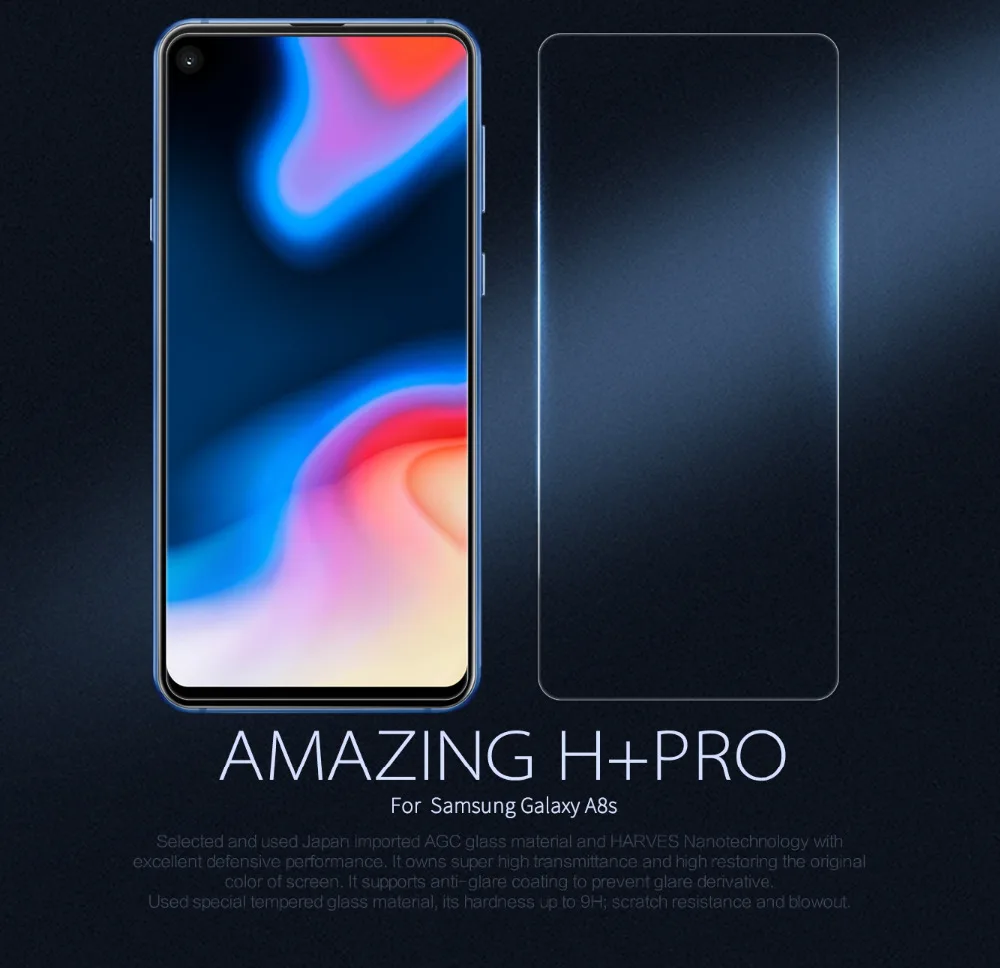 Защитная пленка Nillkin из закаленного стекла для Samsung Galaxy A8s Amazing H + Pro Nano 9H|Защитные