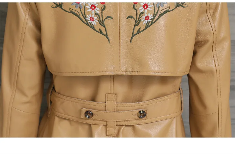Куртка из натуральной кожи женская одежда Тренч Женская Шуба Корейская винтажная Длинная Элегантная дубленка ZT2152