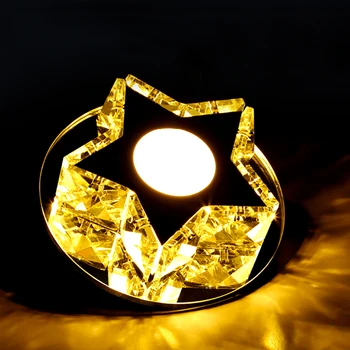 

2018 LED Ceiling lights,Morden Crystal Ceiling Lamp Lighting for Bedroom Living Room, Round Corridor lights for kids,White,220V