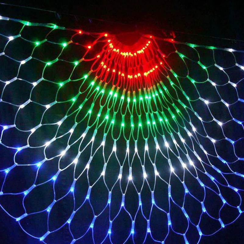 Открытый Водонепроницаемый светодиодный Net огни 8*10 м 220 В ЕС Plug сказочных мерцание вспышки лампа дома Рождество Свадебные украшения строки